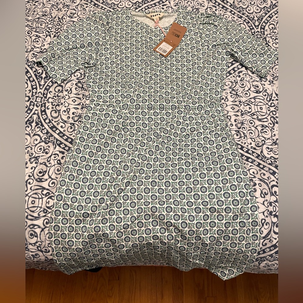 Boden-crew neck jersey dress